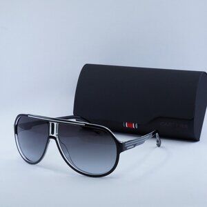 Carrera 1057/S 080S 9O Aviator Sunglasses - Black/White/Grey